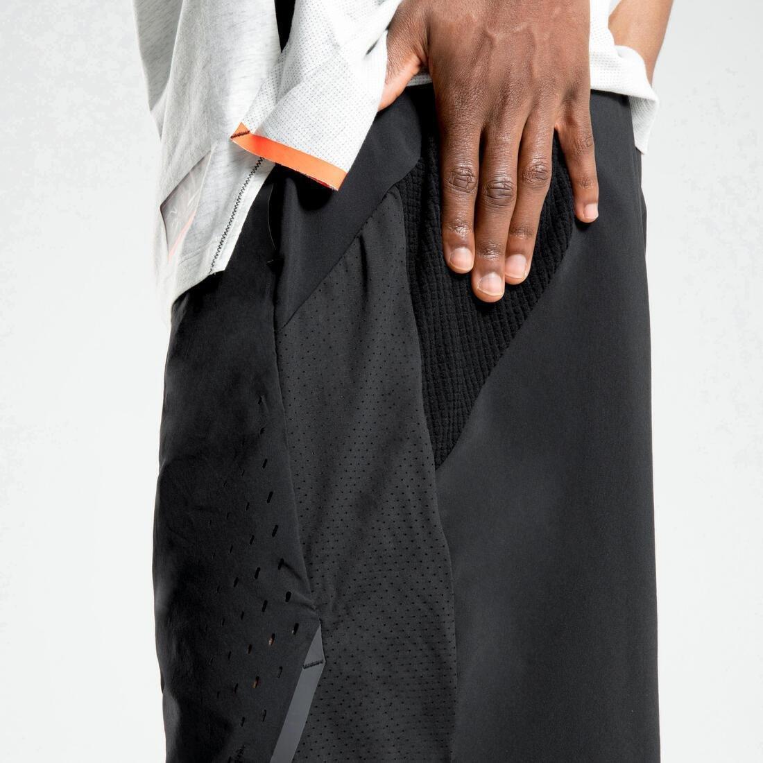 BLACK Men's Basketball Shorts SH900 - Black, No Color, large image number 1