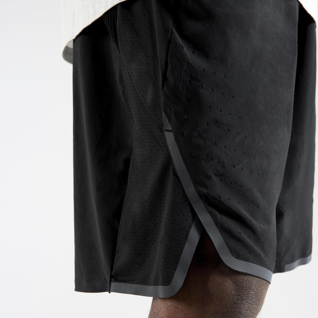 BLACK Men's Basketball Shorts SH900 - Black, No Color, large image number 2