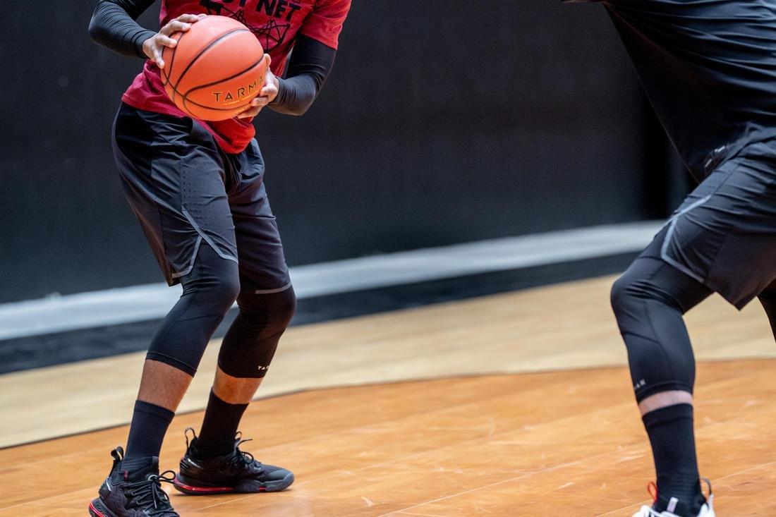 BLACK Men's Basketball Shorts SH900 - Black, No Color, large image number 5