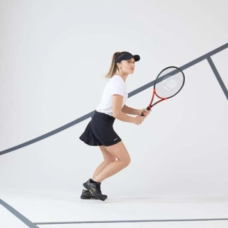 Women's Tennis Skirt Dry 100, Black, No Color, medium