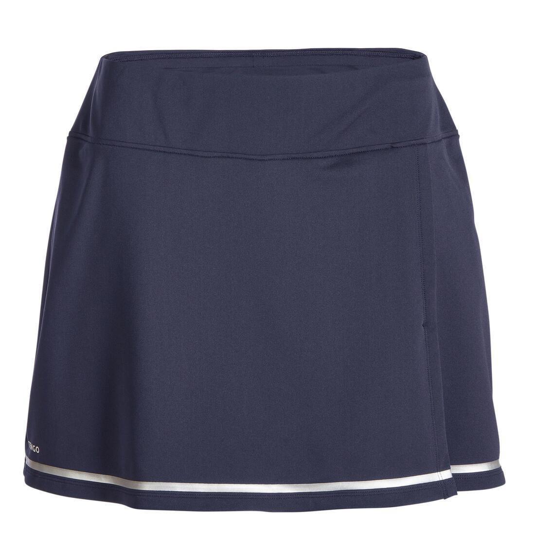 NAVY BLUE Jupe tennis dry soft femme - Dry 500 noir, No Color, medium