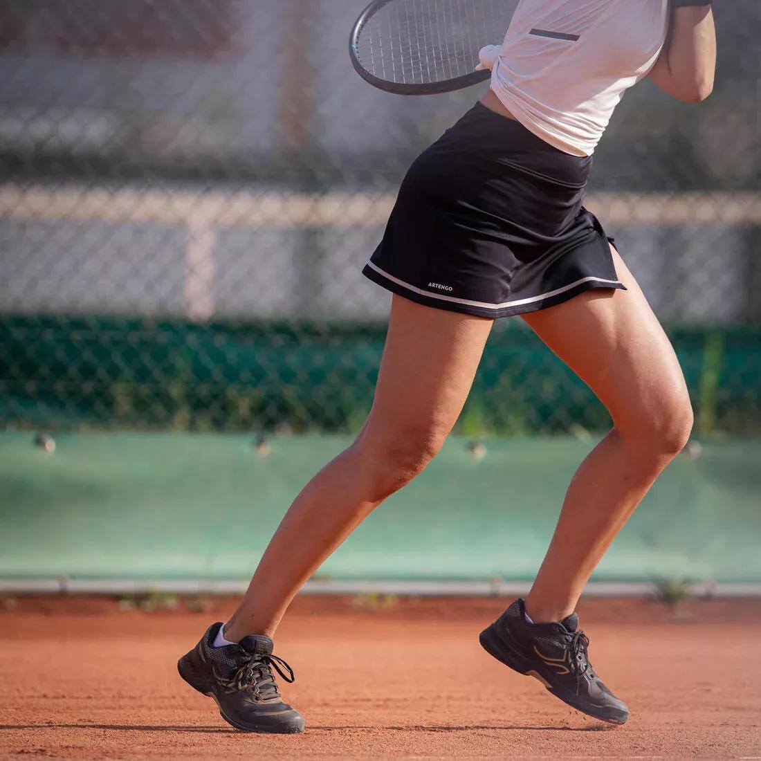 Women Jupe Tennis Dry Soft Femme - Dry 500, White, , large image number 12