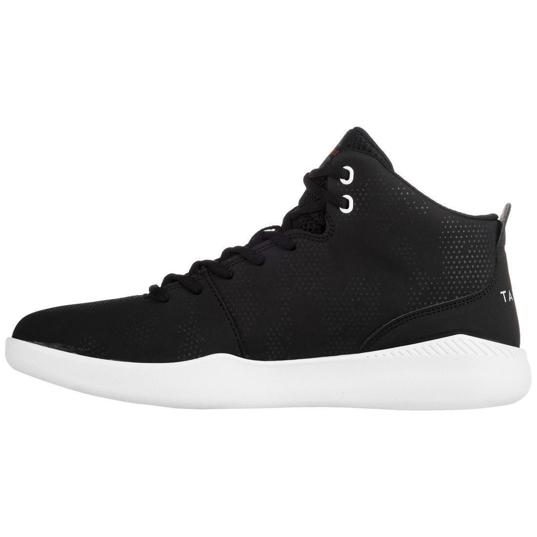 TARMAK - Mens/Womens Beginner High-RiseBasketball Shoes Protect100 , Black