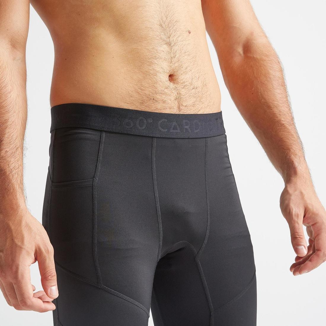 Training Fitness Leggings 500, Black, , large image number 3