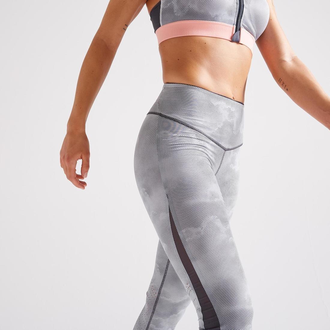 High-Waisted Shaping Fitness Leggings, Black, No Color, large image number 9