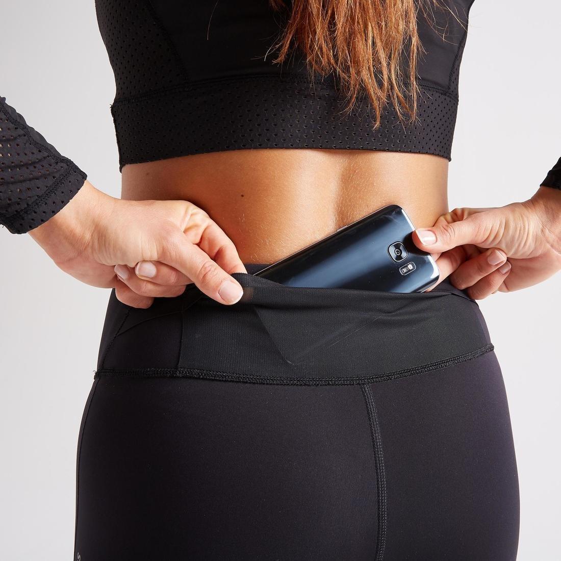 High-Waisted Shaping Fitness Leggings, Black, No Color, large image number 13