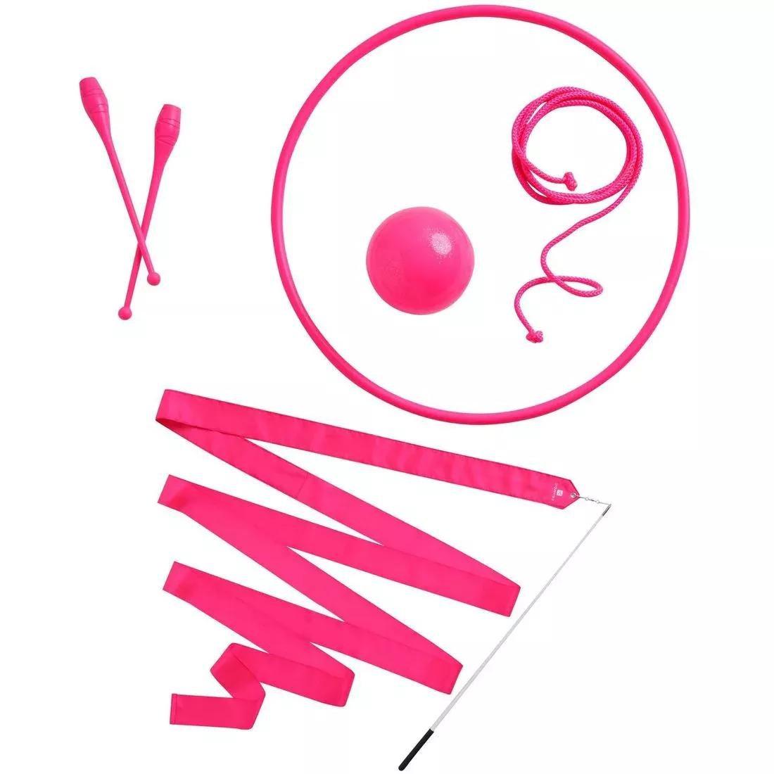 Rhythmic Gymnastics Hoop, Fluo Pink, No Color, large image number 5