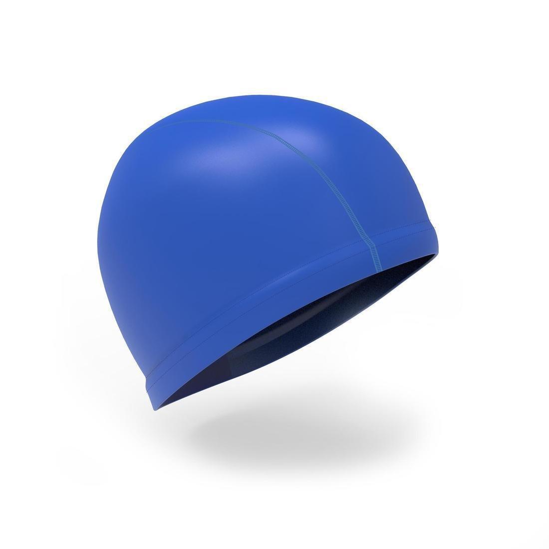Silicone Mesh Swim Cap, Bright Indigo, , medium