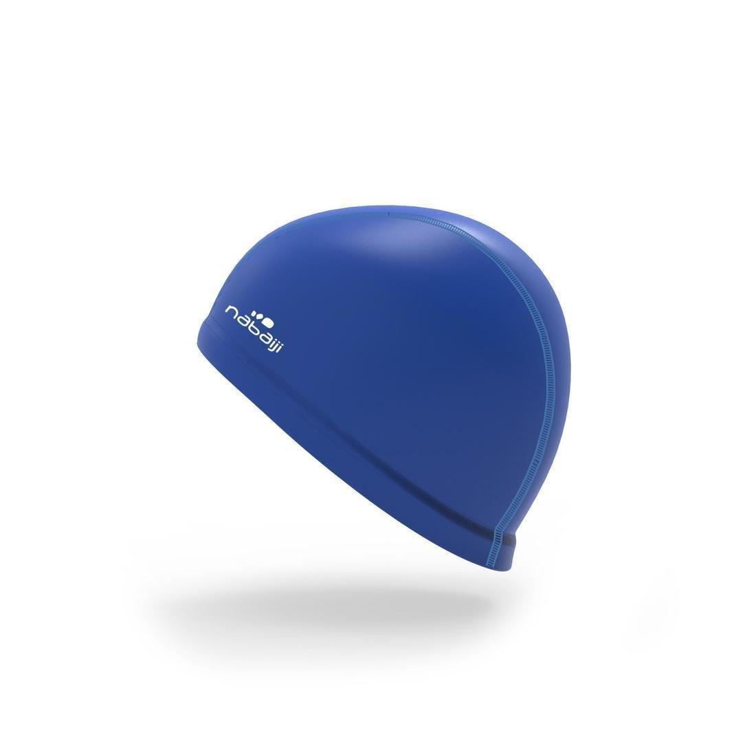 Silicone Mesh Swim Cap, Bright Indigo, No Color, large image number 10