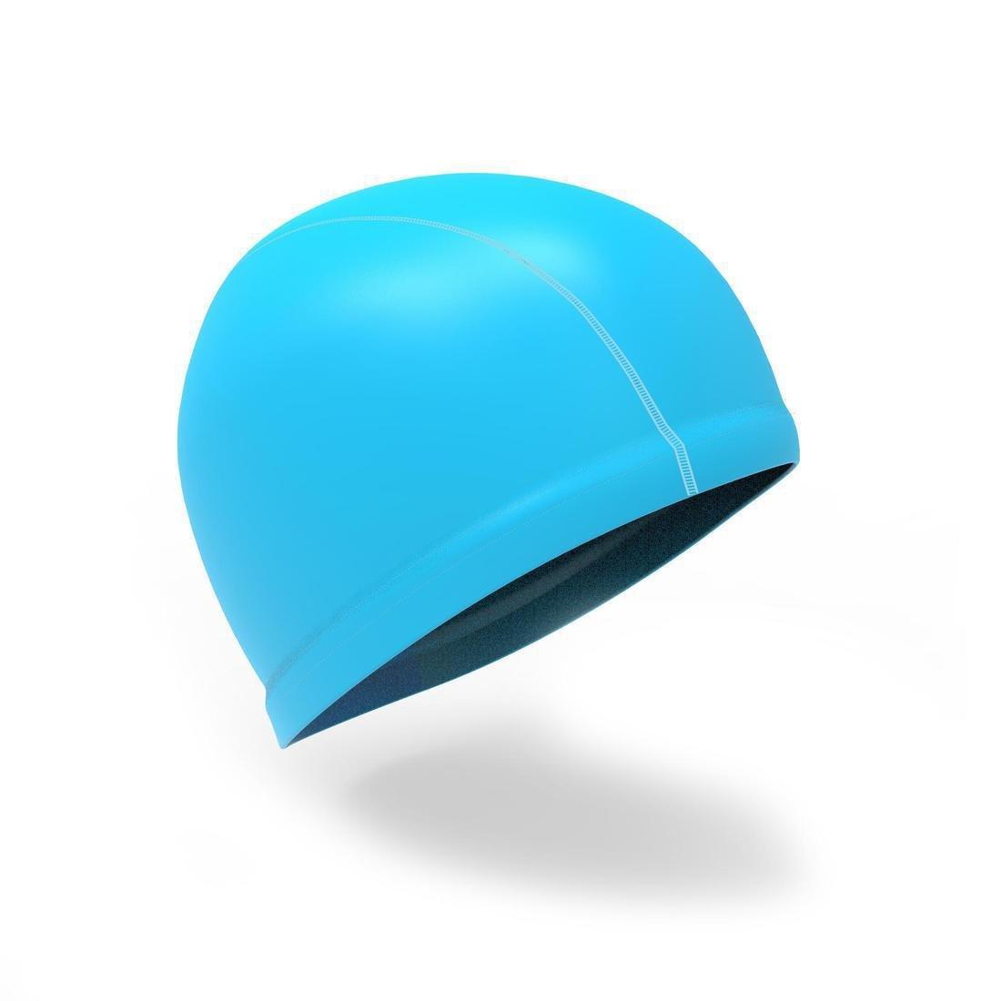 Silicone Mesh Swim Cap, Bright Indigo, No Color, large image number 12