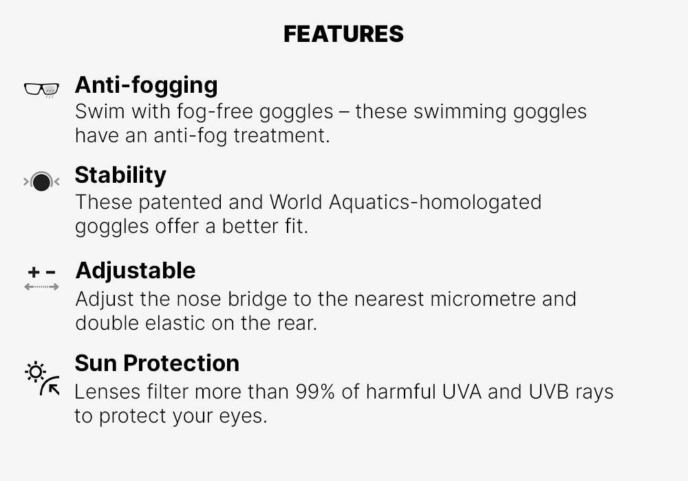 900 B-FAST Swimming Goggles Smoke Lenses, Black, No Color, large image number 15