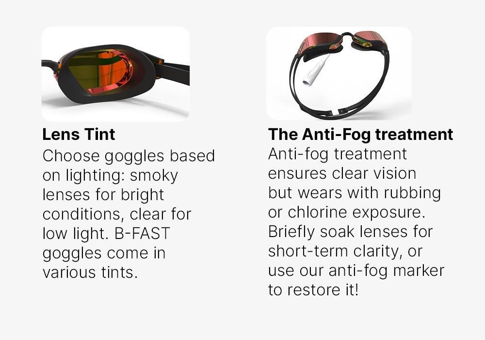900 B-FAST Swimming Goggles Smoke Lenses, Black, No Color, large image number 17