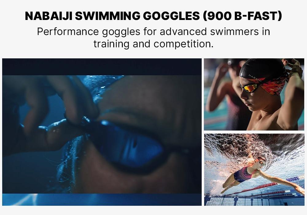 900 B-FAST Swimming Goggles Smoke Lenses, Black, No Color, large image number 18