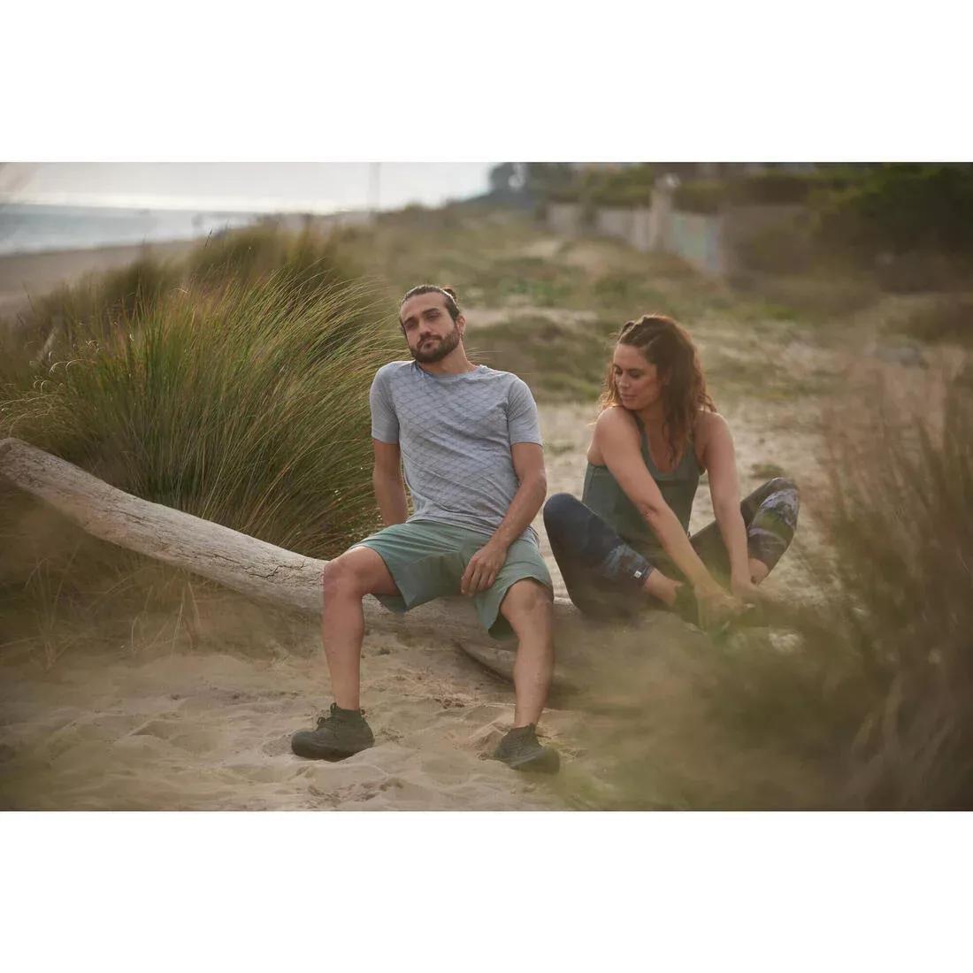 Men's Zip Pocket Breathable Essential Fitness Shorts, Plain, Black, No Color, medium