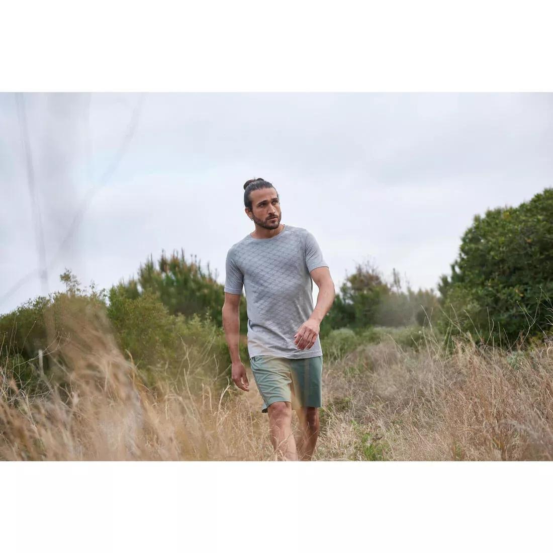 Men's Zip Pocket Breathable Essential Fitness Shorts, Plain, Black, No Color, large image number 13