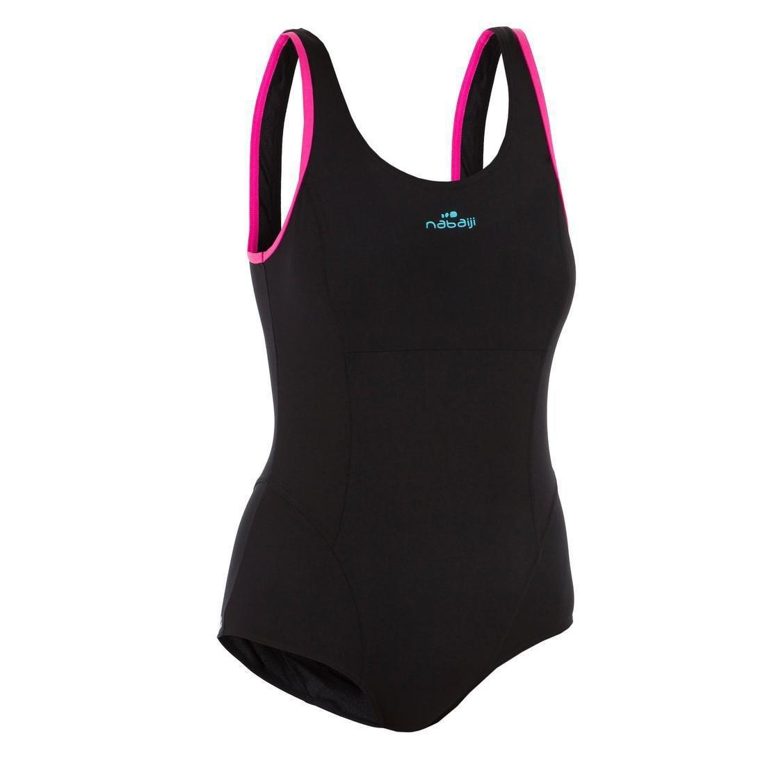 Women's Aquafitness One-Piece Swimsuit Mika - Atch, Black, No Color, large image number 10
