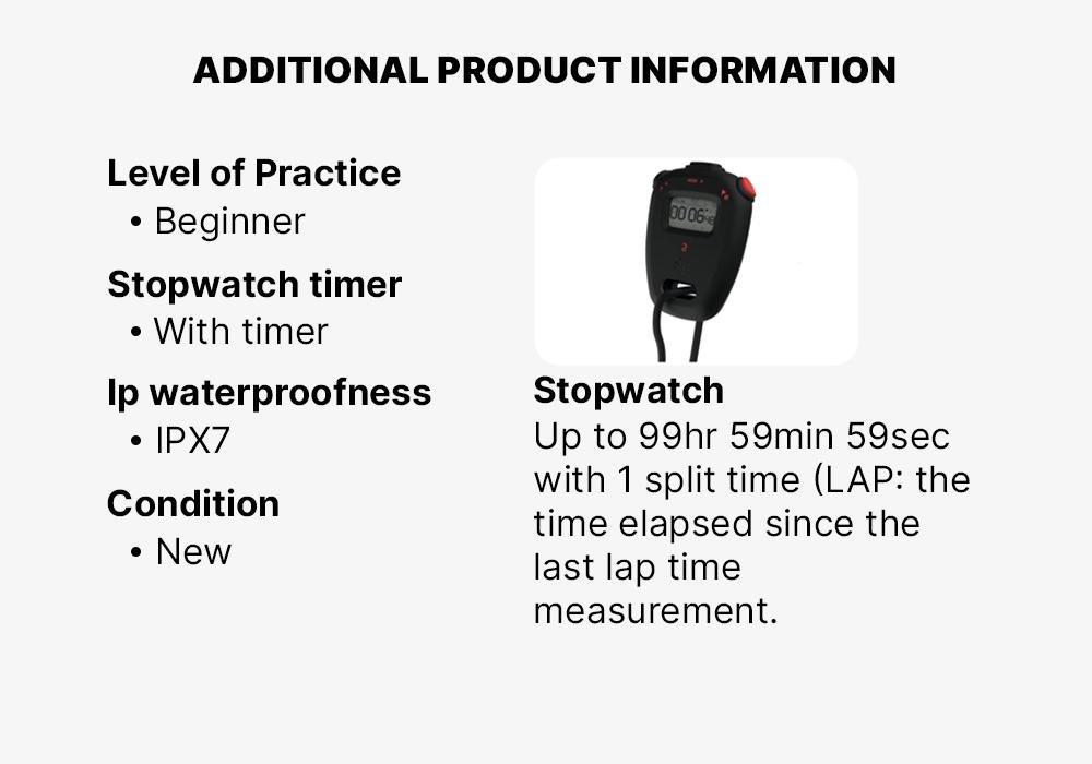 start 110 Stopwatch, Black, No Color, medium