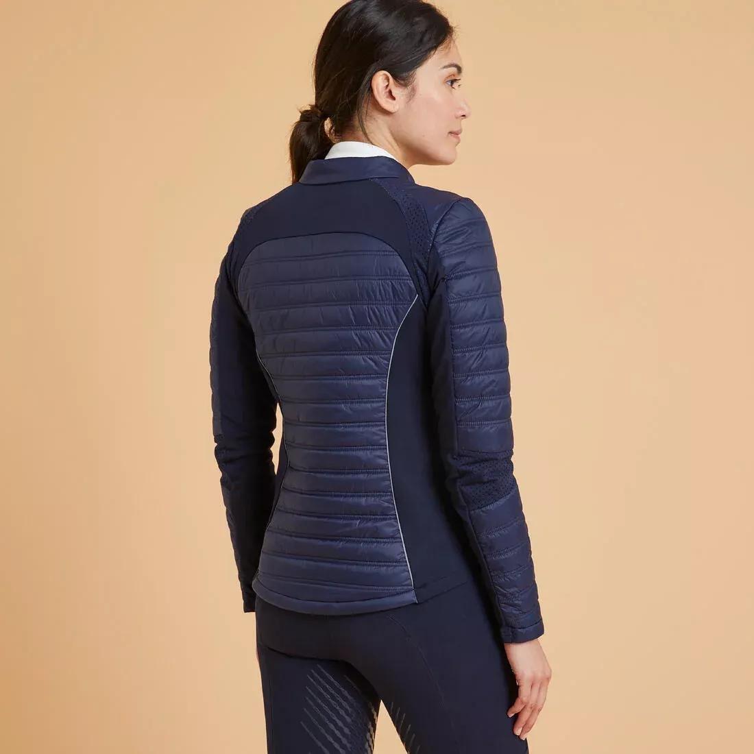 ASPHALT BLUE Women's Horse Riding Jacket 900, , large image number 7