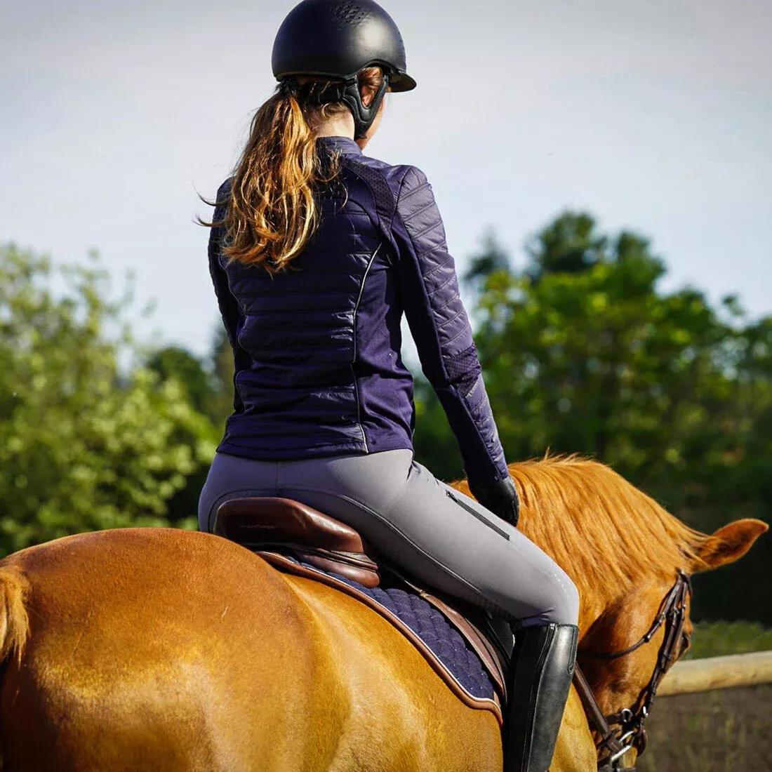 ASPHALT BLUE Women's Horse Riding Jacket 900, , large image number 11