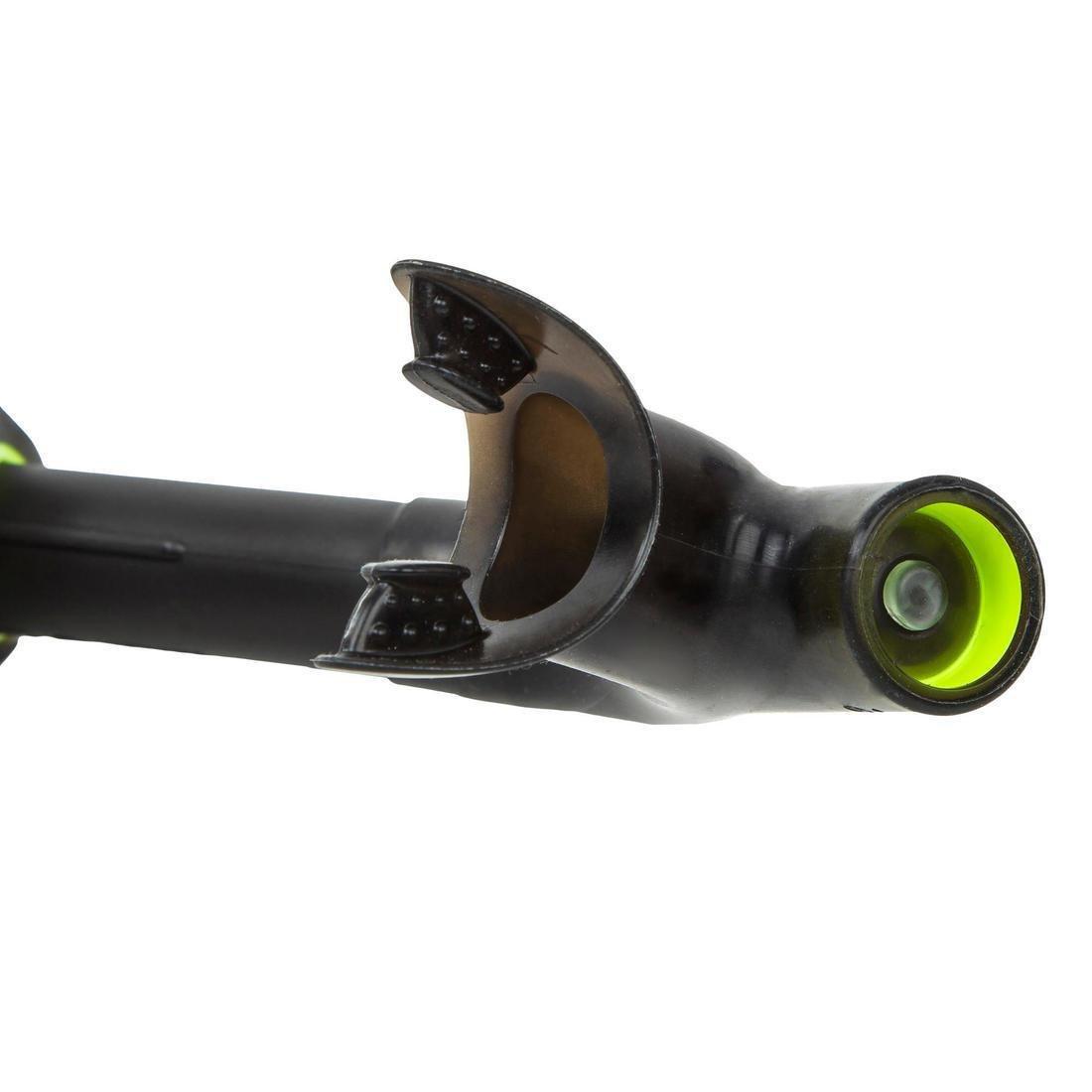 Centre-Mounted Swimming Snorkel, Black, No Color, large image number 4