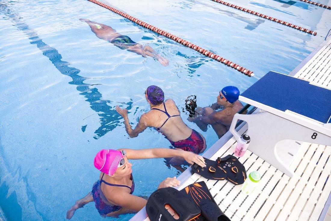 QUICK'IN 900 Swimming Paddles, Black Red, No Color, large image number 7