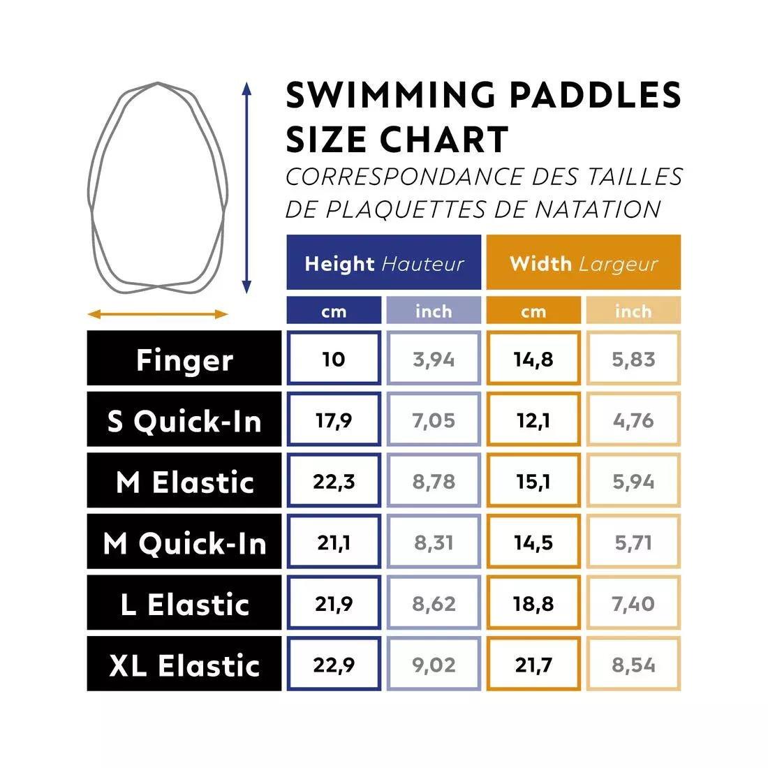Swimming Hand Paddles Quick-In, Navy, No Color, large image number 14