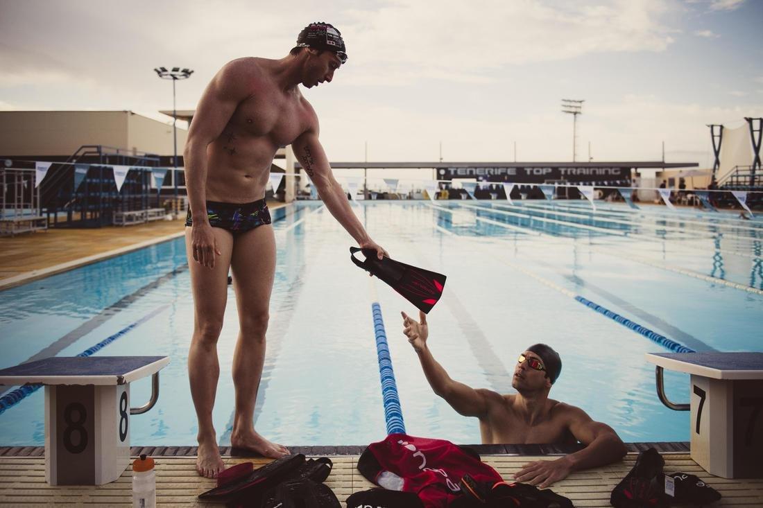 Topfins 900 Rigid Long Swimming Fins, Black Red, No Color, large image number 7