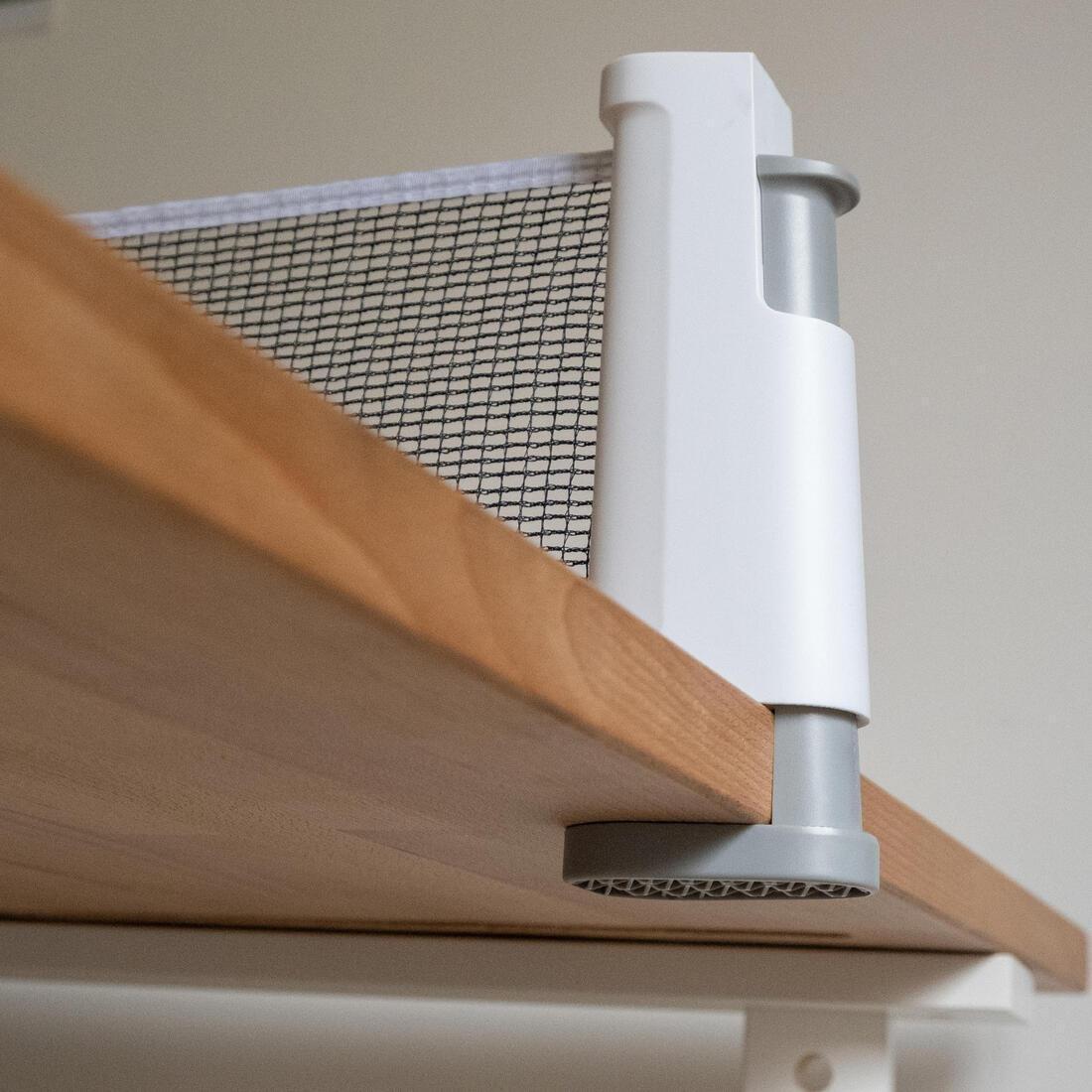 Table Tennis Set with Posts, Adjustable Rollnet, 2 Bats and 2 Balls, White/Grey, No Color, large image number 7