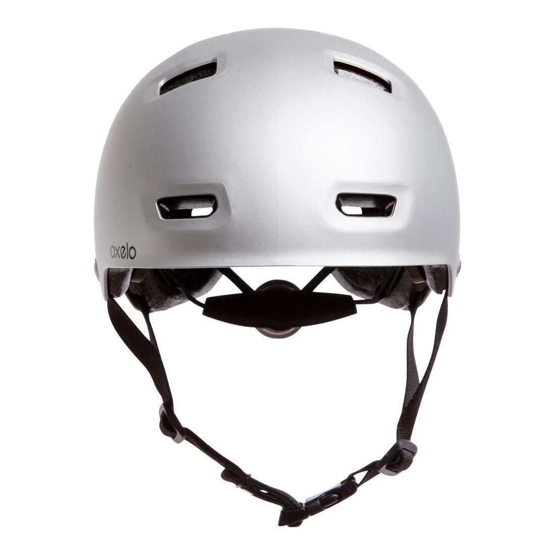 Skating Skateboarding Scootering Helmet - MF500, Grey, No Color, medium