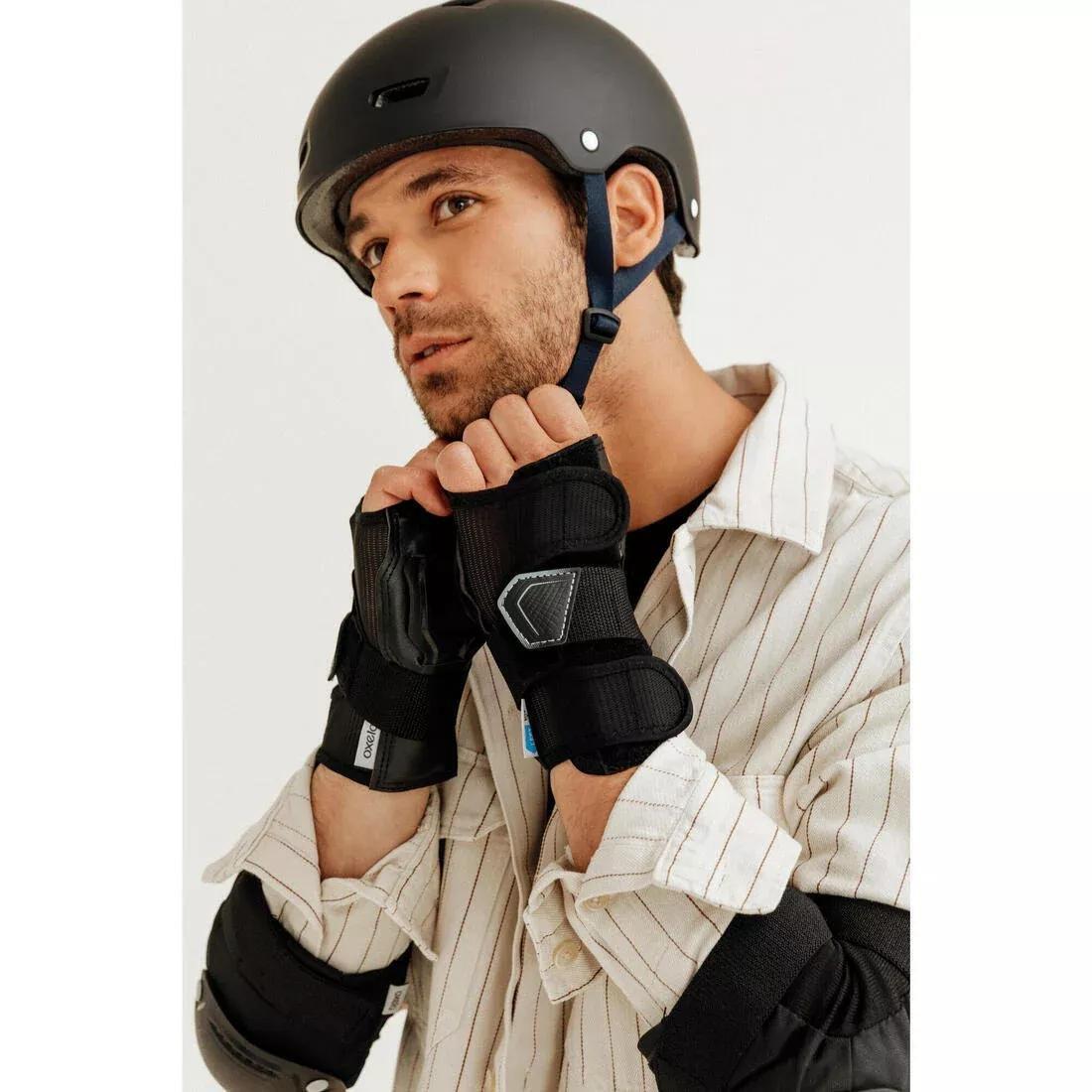 Skating Skateboarding Scootering Helmet - MF500, Grey, No Color, medium