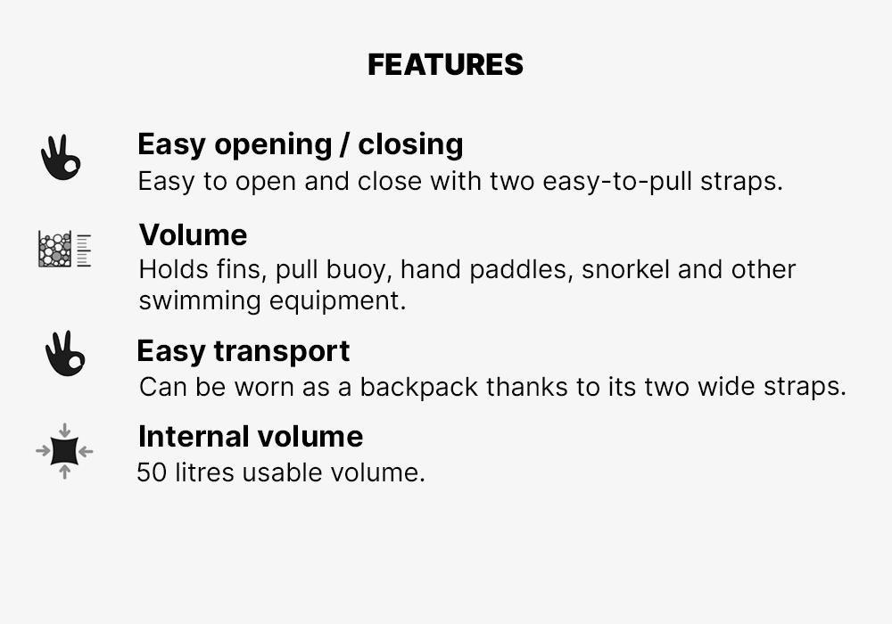 Swimming Mesh Pool Bag - 900, Yellow, No Color, large image number 15