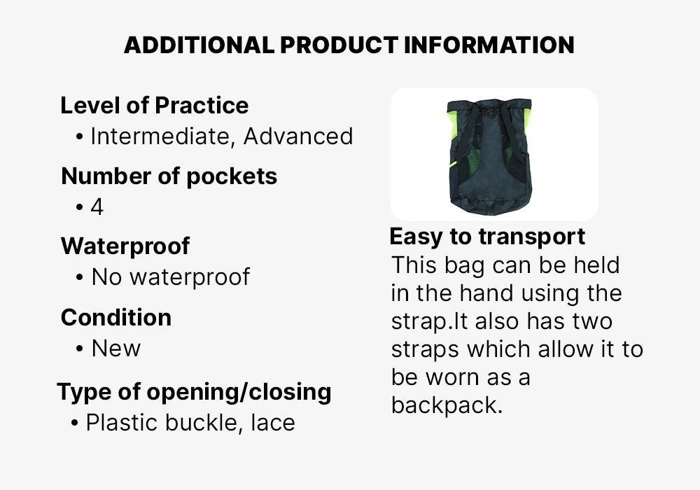 Swimming Mesh Pool Bag - 900, Yellow, No Color, large image number 16