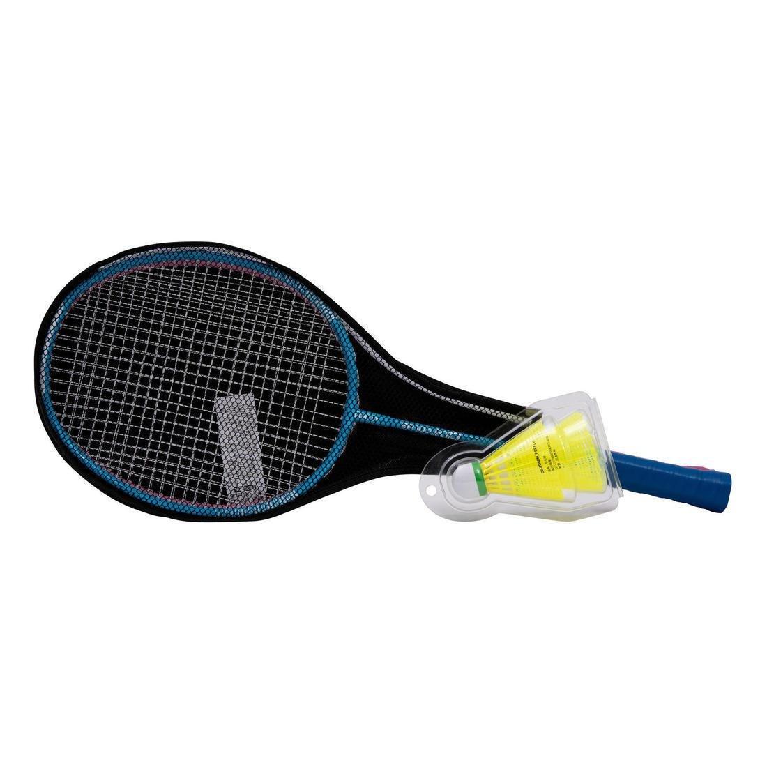 Kid Badminton Racket Set Starter Blue Pink, No Color, large image number 1