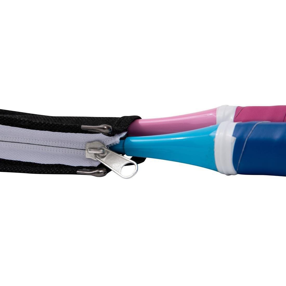 Kid Badminton Racket Set Starter Blue Pink, No Color, large image number 3