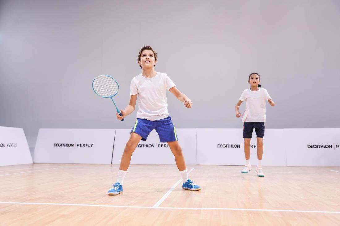 Kid Badminton Racket Set Starter Blue Pink, No Color, large image number 13