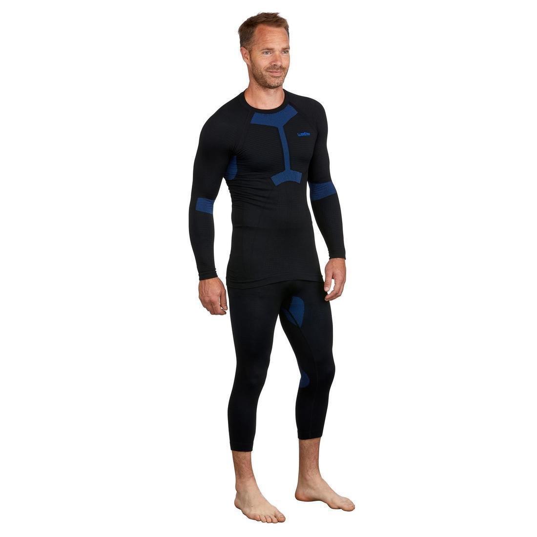 Mens Ski Base Layer Top I-Soft, Black, , large image number 1