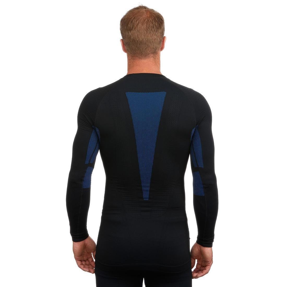 Mens Ski Base Layer Top I-Soft, Black, , large image number 4