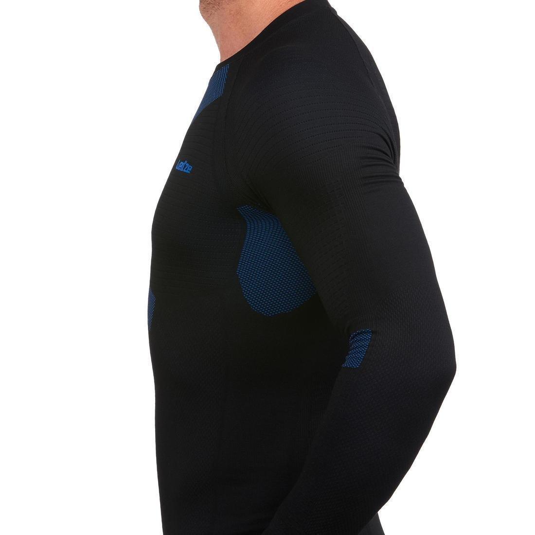 Mens Ski Base Layer Top I-Soft, Black, , large image number 5