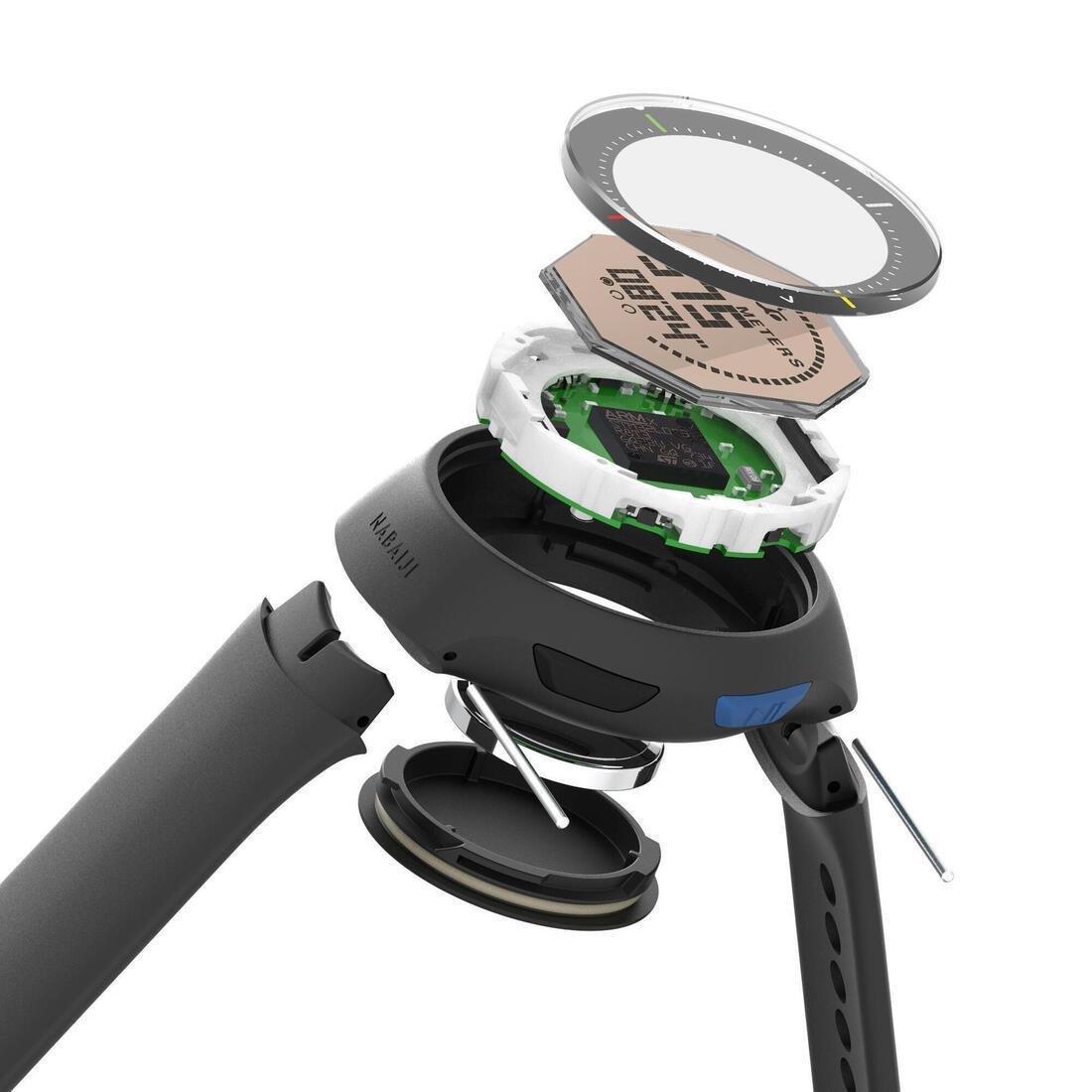 Swimming Pool Watch Sl500  Distance  Lengths Chronometer, Black, No Color, large image number 4