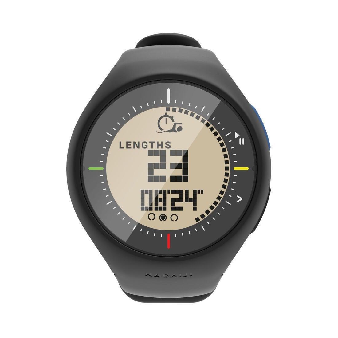 Swimming Pool Watch Sl500  Distance  Lengths Chronometer, Black, No Color, large image number 6