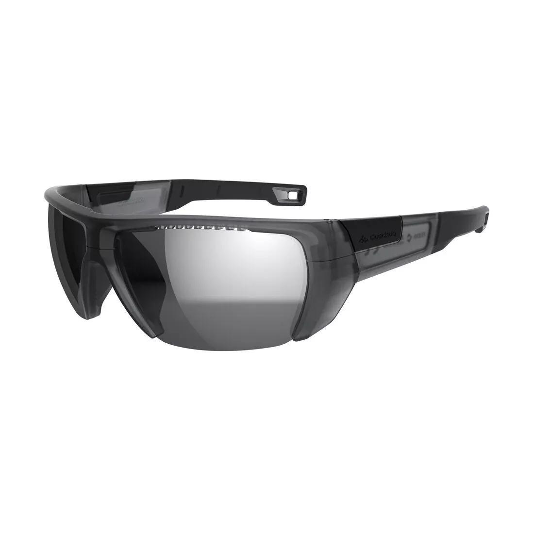 Adult, Polarised Category 4 Hiking Sunglasses, MH590, Black, No Color, large image number 0