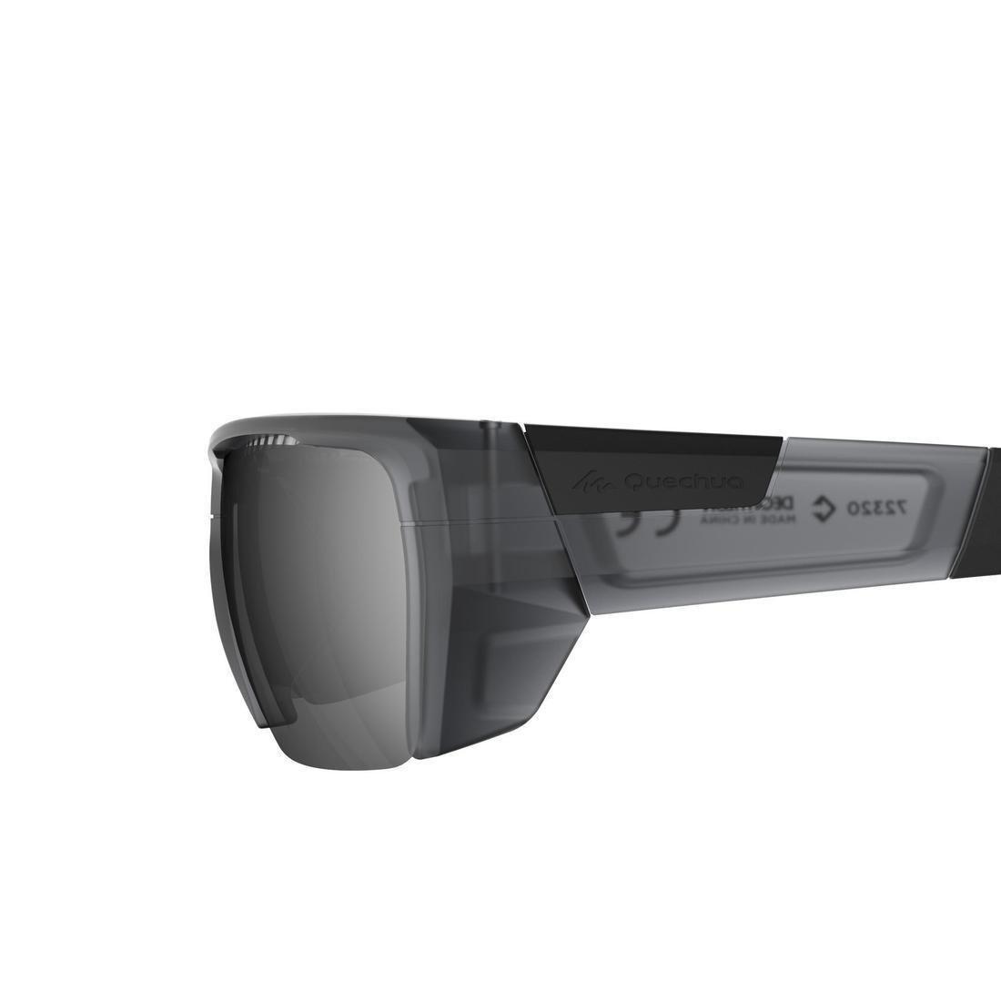 Adult, Polarised Category 4 Hiking Sunglasses, MH590, Black, No Color, large image number 1