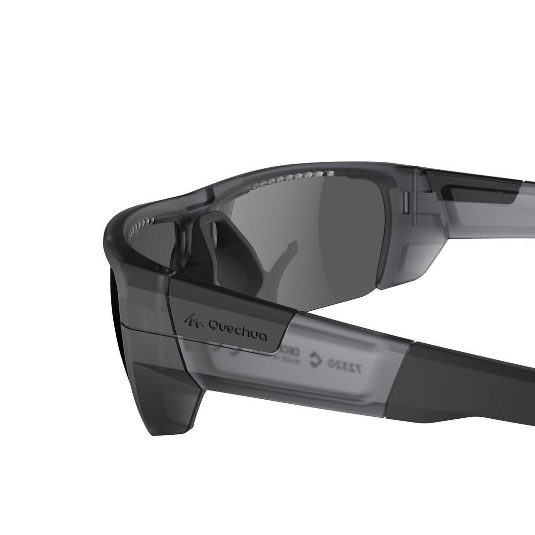 Adult, Polarised Category 4 Hiking Sunglasses, MH590, Black, No Color, large image number 3