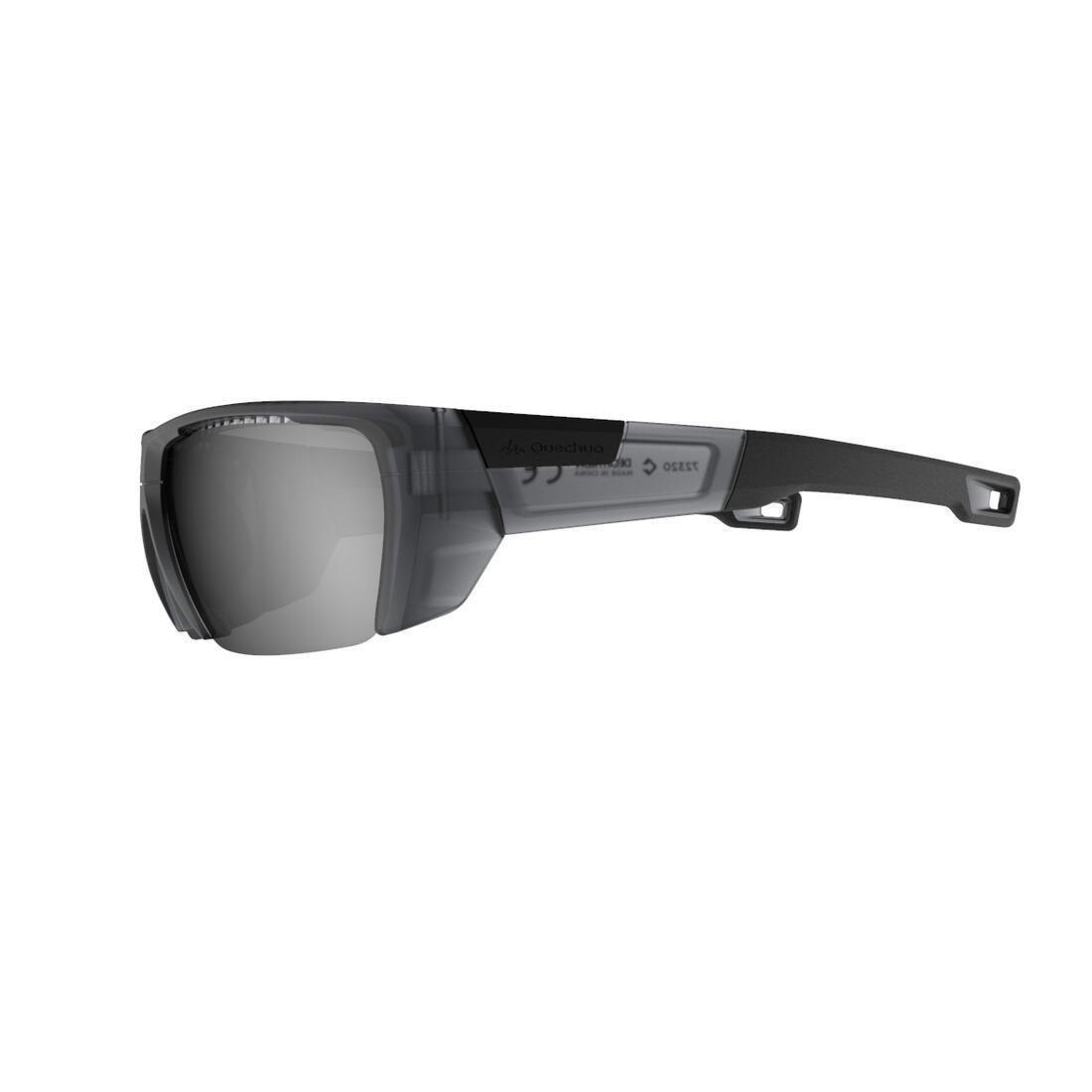 QUECHUA - Adult, Polarised Category 4 Hiking Sunglasses, MH590, Black