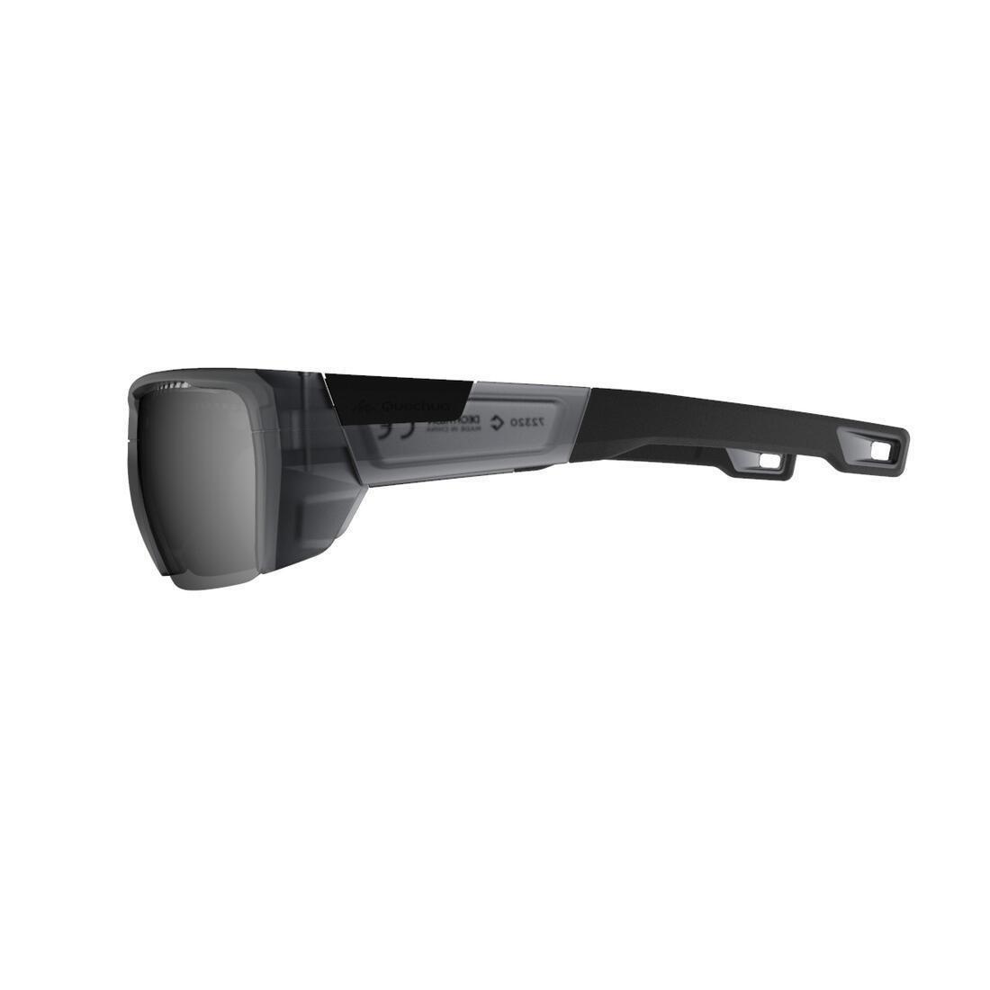 QUECHUA - Adult, Polarised Category 4 Hiking Sunglasses, MH590, Black