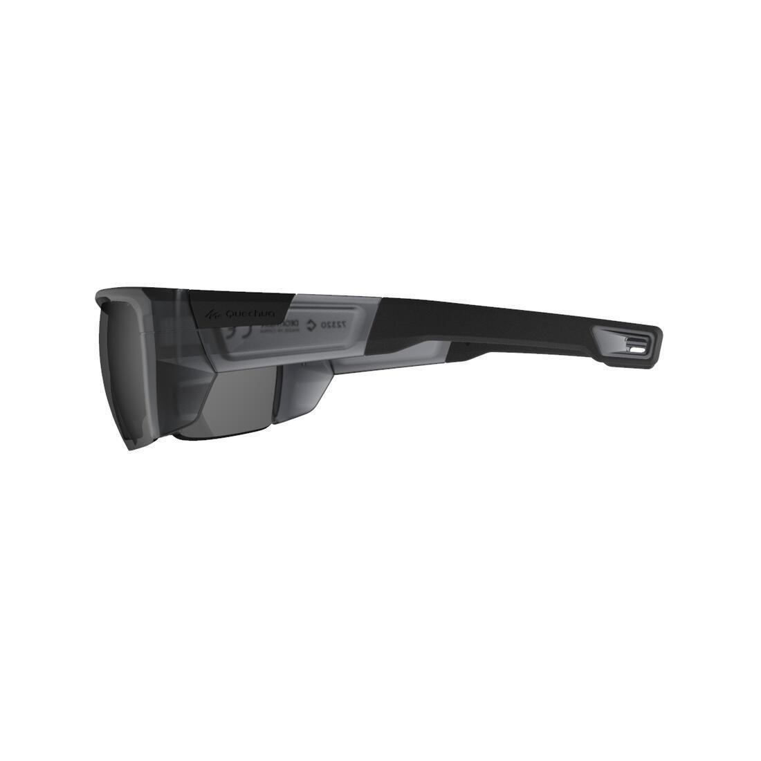 QUECHUA - Adult, Polarised Category 4 Hiking Sunglasses, MH590, Black