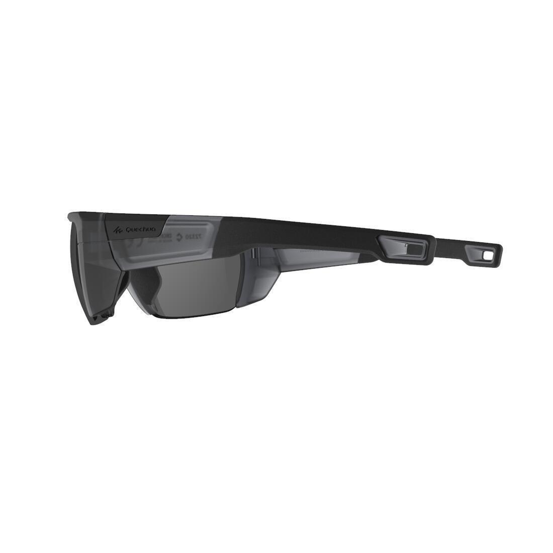 QUECHUA - Adult, Polarised Category 4 Hiking Sunglasses, MH590, Black