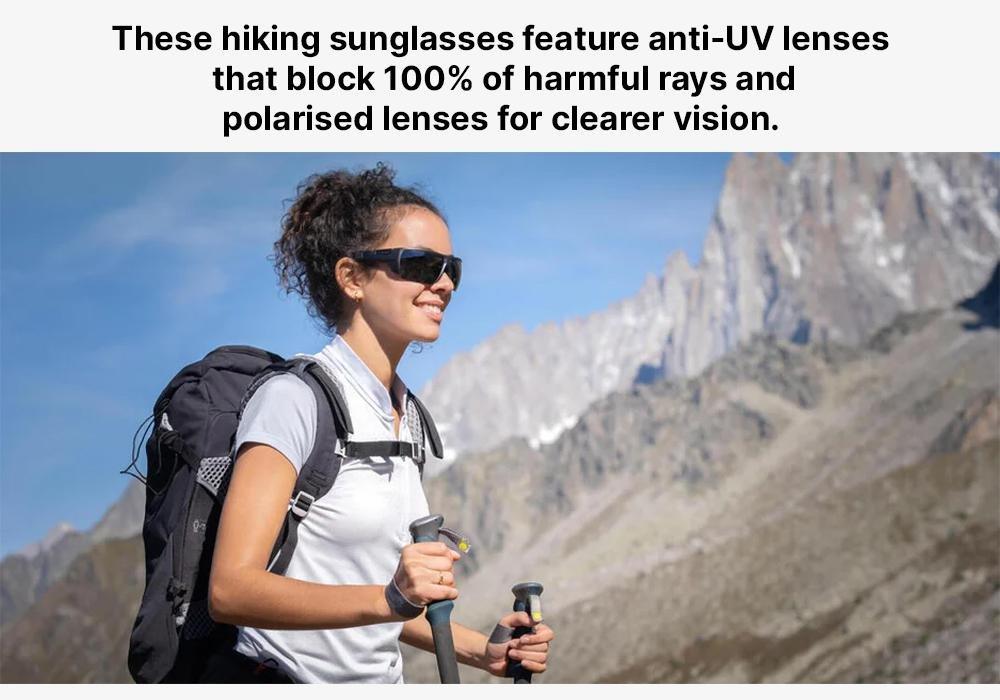 Adult, Polarised Category 4 Hiking Sunglasses, MH590, Black, No Color, large image number 19