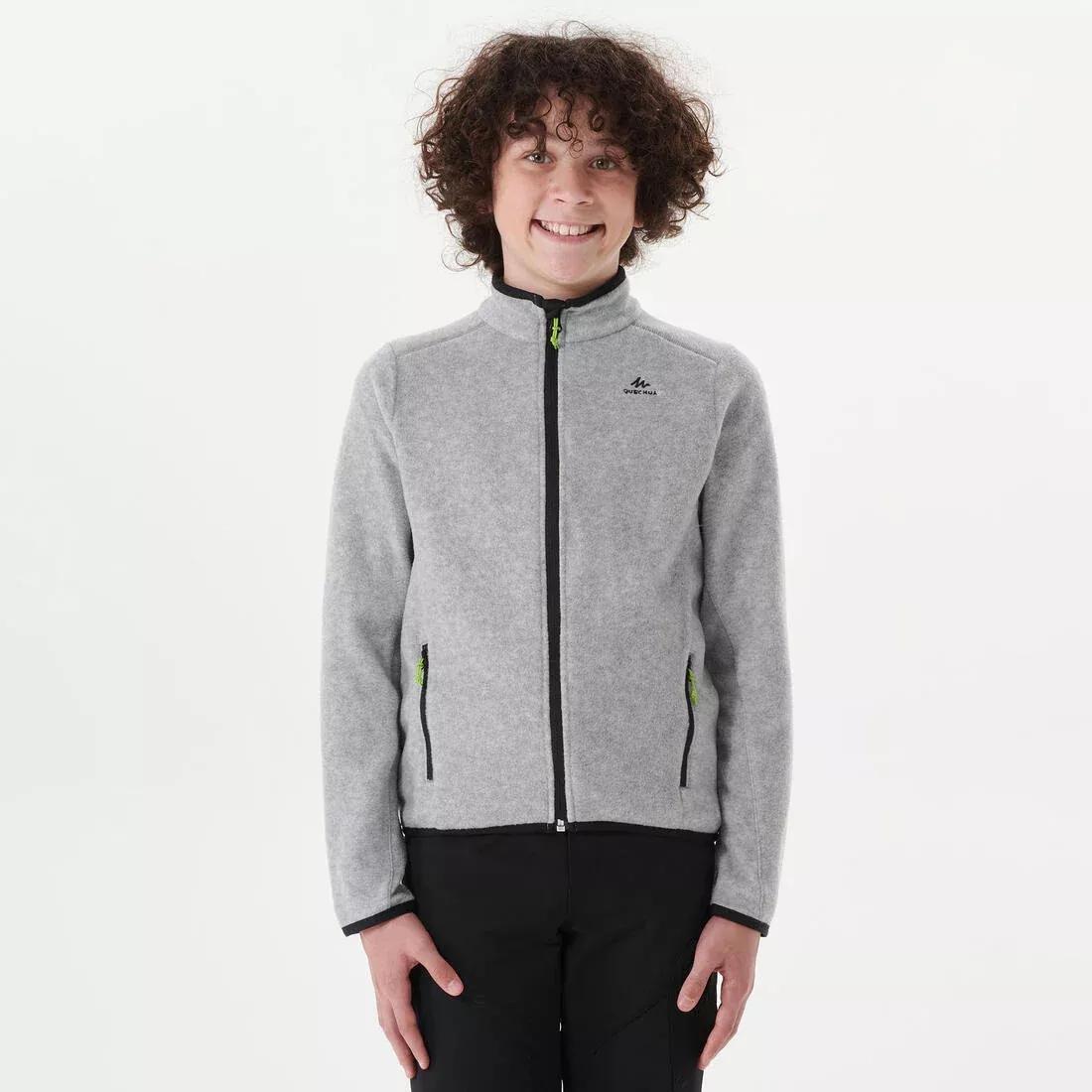 QUECHUA - Forclaz 500 Fleece Child, Grey