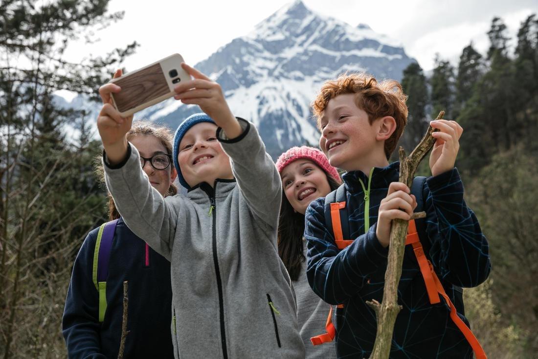 Forclaz 500 Fleece Child, Grey, No Color, large image number 3